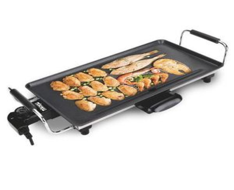 Electric Grill Portable Oven Smokeless Nonstick Barbecue Machine - Black. Dsp