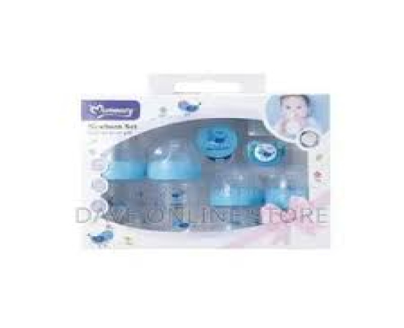 Momeasy New Born Baby Bottle Set-Blue, Color Varies