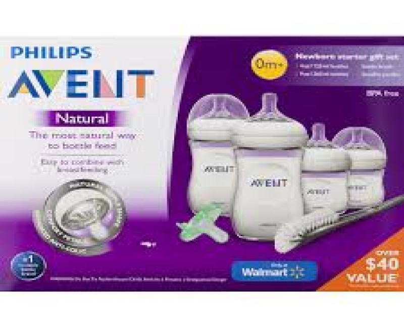 Philips Avent Natural Baby Bottle Newborn Starter Gift Set, BPA Free, Ideal for Breastfeeding and Bottle Feeding