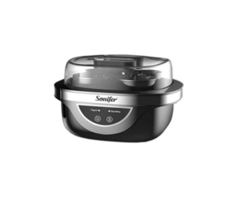 1L Portable Heating Temperature Control Electrical Mini Automatic Yogurt Maker Machine- Black. Sonifer