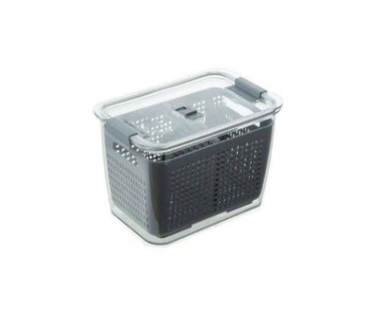 6.25L Refrigerator Organizer Bin Storage Container For Fruits Vegetables- Multi-colours.