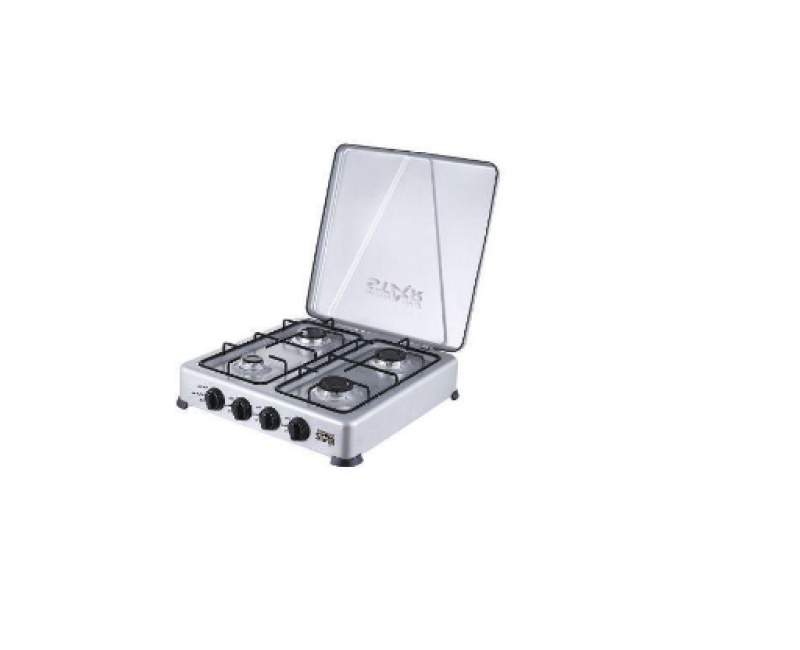 4 Burner Gas Stove Cooker Plate With Automatic Ignition - White. Starlux