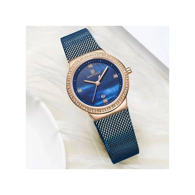 Ladies Dated Analog Watch - Blue