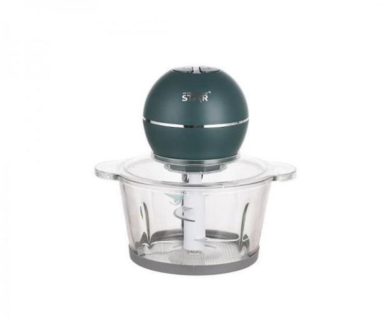 3L Multifunctional Electric Food Processor Meat Grinder with 304 Stainless Steel 4-Blade Copper Motor Glass Bowl BS Plug