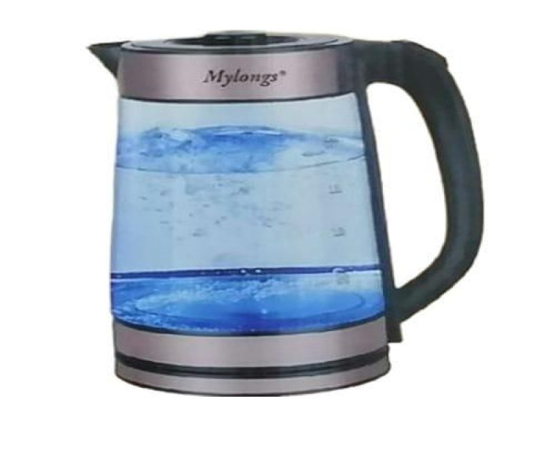 2.2 Litre Glass Electric Milk Water Boiling Kettle- Clear . Mylongs