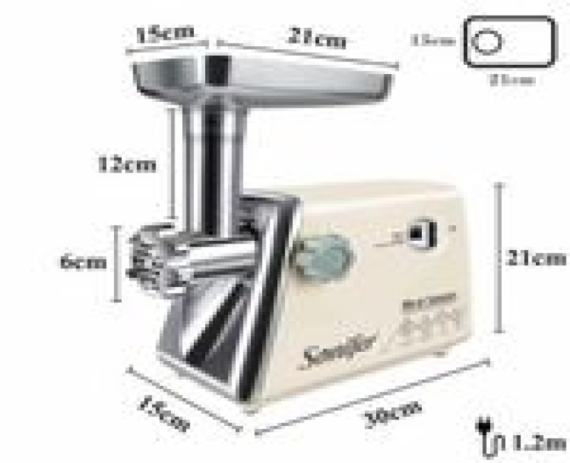 Automatic Mincer Electric Meat Grinder Machine- Cream. Sonifer