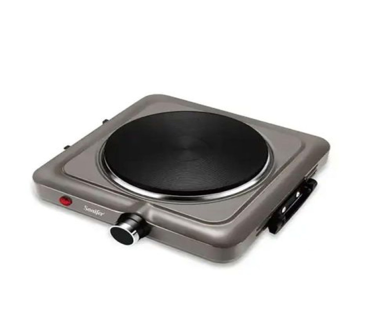 Single Burner Electric Hot Plate Cooking Stove Cooker- Silver Sonifer