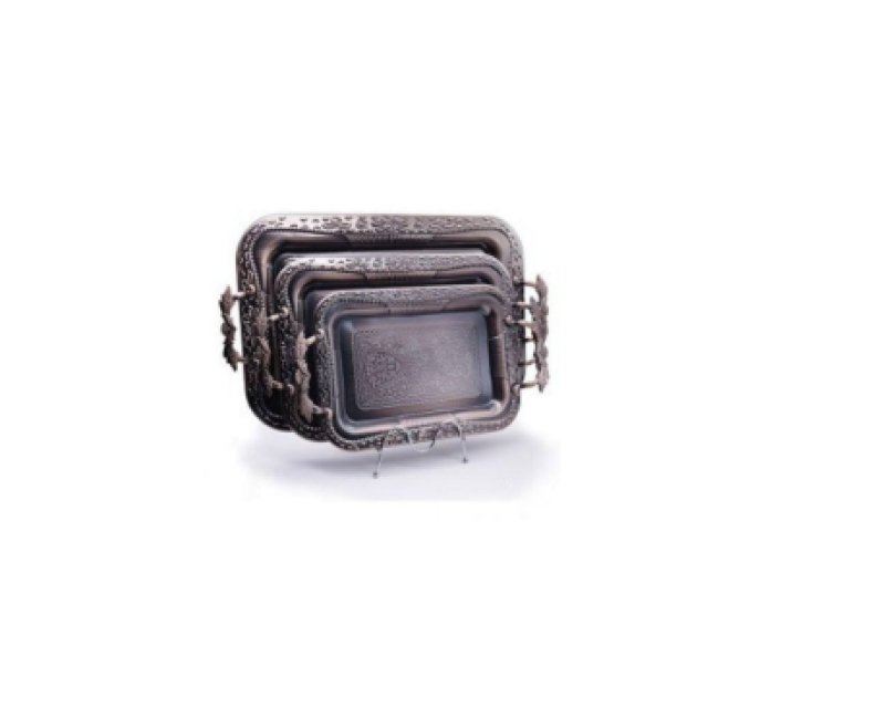 3 Piece Metallic Trays – Copper