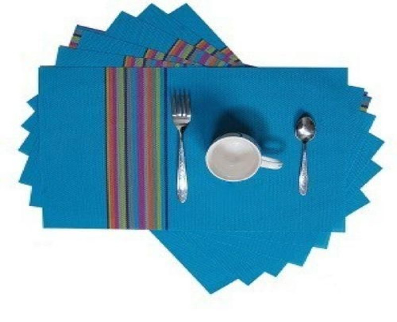 6 Pcs Of Table Mats -Blue
