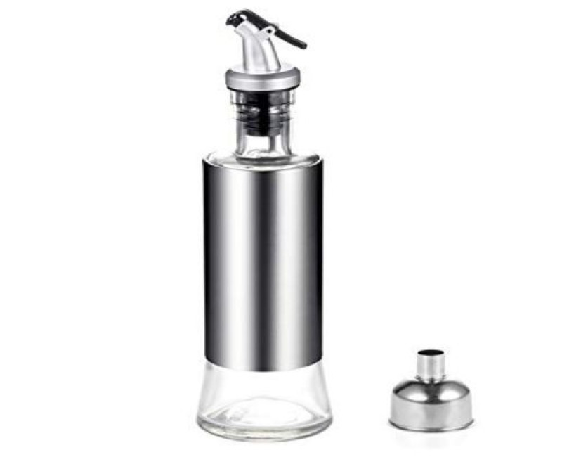 350ml Glass Vinegar Cooking Oil Dispenser Sauce Sprayer Bottle -Colourless.