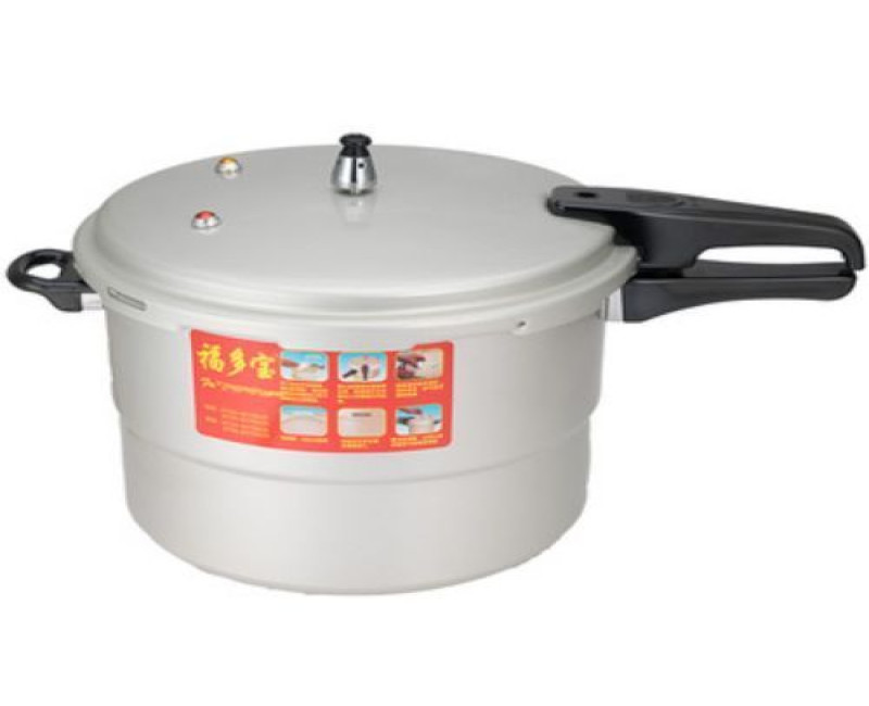 28CM 11L Aluminum Pressure Cooker With Steamer - Silver