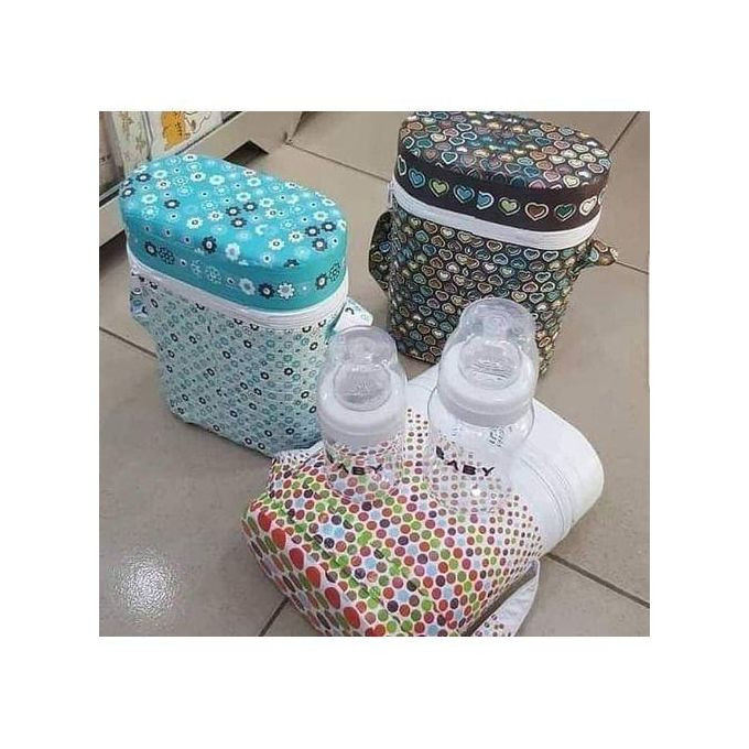 Baby bottle warmers with 2 feeding bottles