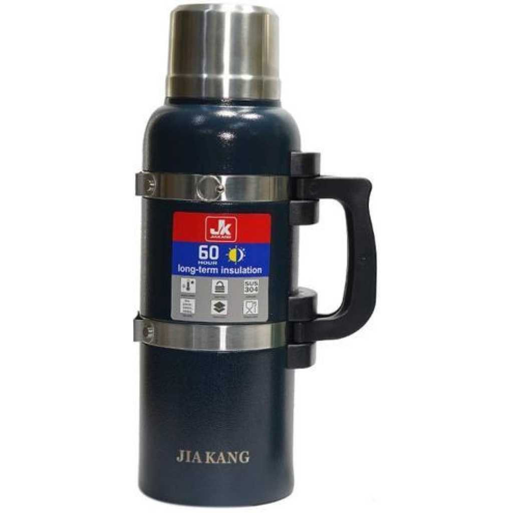 Hot & Cold Stainless Steel Vaccum Insulated 3L, 72 Hour Flask - Black. Zego