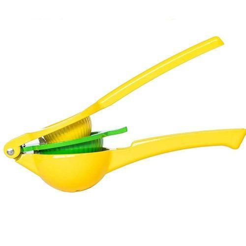 Plastic Manual Double Layer Lemon Squeezer - Yellow Other