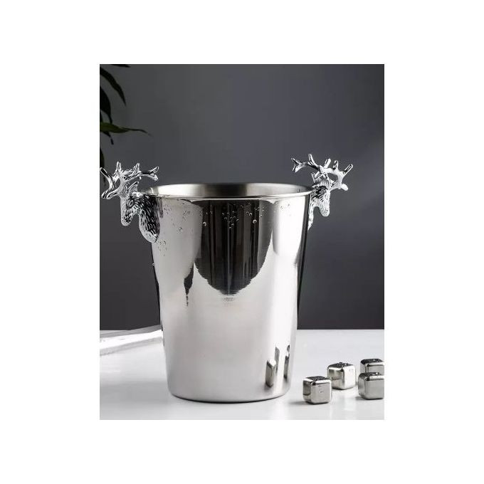 Stainless steel Wine Ice Bucket,Silver.