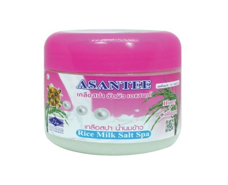 Asantee Salt Spa Soap With Rice Milk With Honey & Egg Pores 700ml