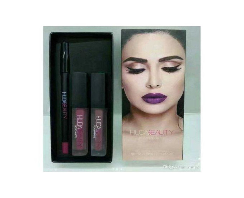 Huda Beauty Lip Contour Set-Purple