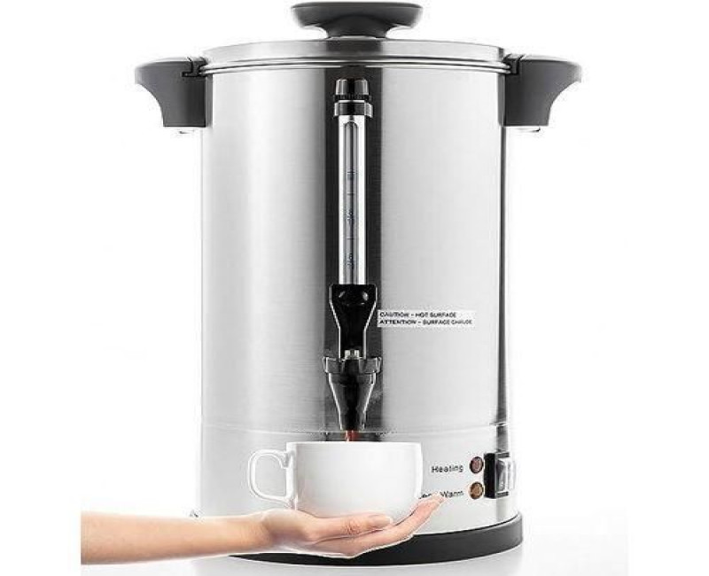 Sonifer 10 Litre Tank Electric Stainless Steel Heating Hot Water Boiler Electric Kettle Urn To Make Tea For Office Parties And Home -Silver