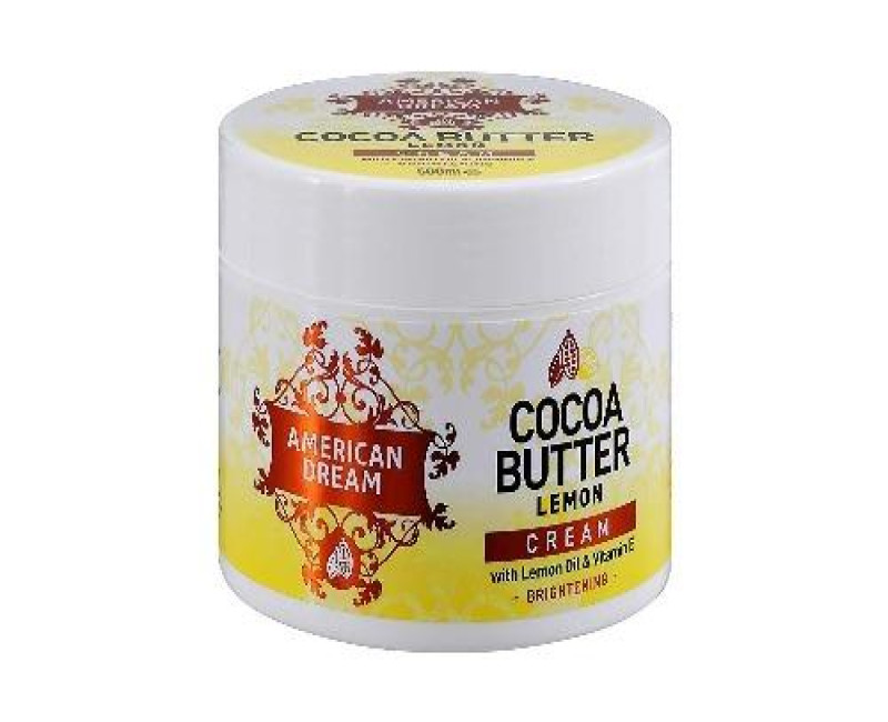 American Dream Cocoa Butter Lemon Brightening Cream With Lemon Oil & Vitamin E 500ml