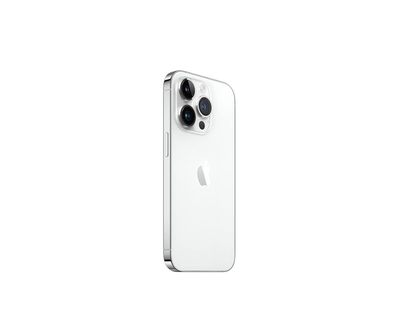 Apple iPhone 14 Pro, Dual SIM, 256GB, 6GB RAM, 6.1" Display, 5G, 48MP+12MP Cameras, Face ID – Silver, 3200mAh Battery