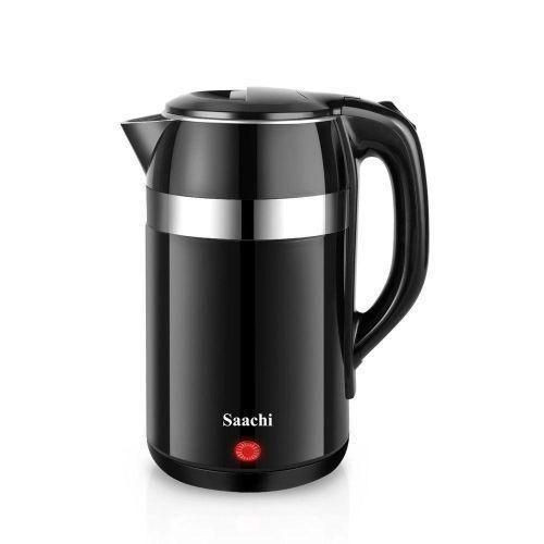 Fast Boiling Kettle With Stainless Steel Inner Layer Of 2.5 Liters-Black/Silver