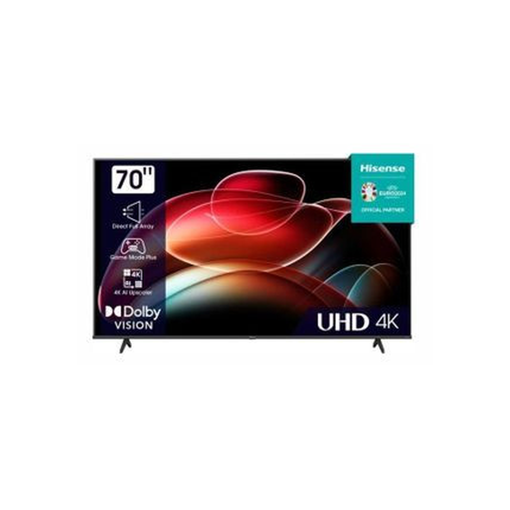 70 Hisense UHD 4k Television Black