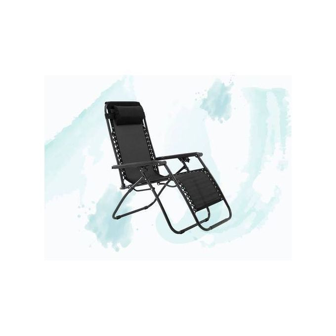Foldable Leisure Chair - Black,Brown