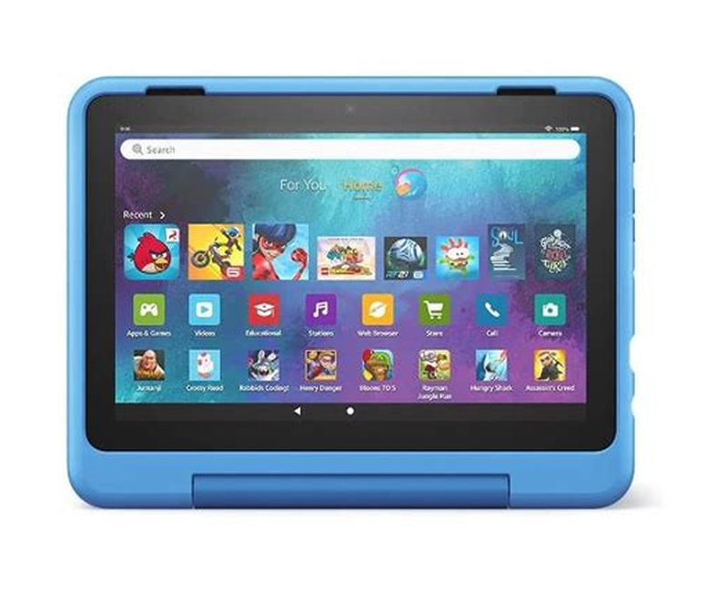 Amazon Fire HD 8 Kids Tablet (12th Gen) 8" 32GB Wi-Fi 13Hr Battery Parental Controls - Blue
