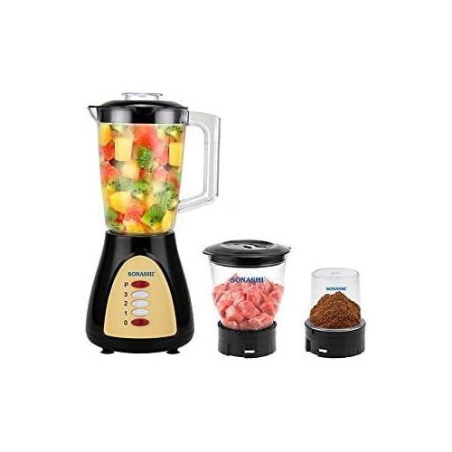 3 In 1 Blender For Blending Grinding And Mincing With Unbreakable Jar Of 1.5 Liters-Transparent