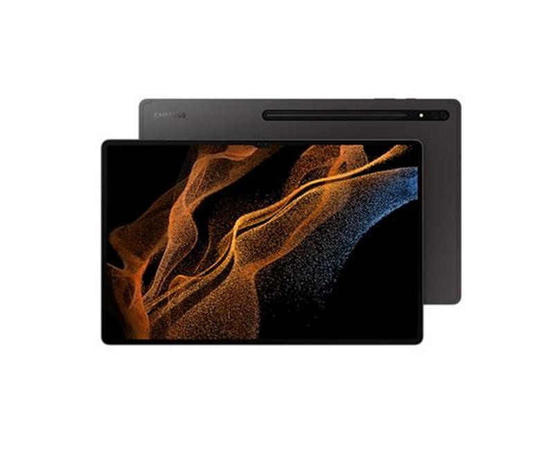 Samsung Galaxy Tab S8 Ultra, 14.6" Super AMOLED Display, 12GB RAM, 256GB ROM, Wi-Fi + 5G, 13MP + 6MP Dual Rear Camera, 12MP Dual Front Camera, S Pen – Graphite