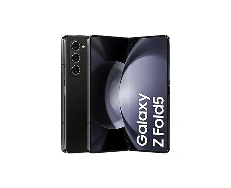 Samsung Galaxy Z Fold 5, 7.6" QXGA+ Dynamic AMOLED 2X Foldable Display, 12GB RAM, 512GB ROM, 5G, 50MP Triple Rear Camera, 10MP + 12MP Front Cameras, Dual SIM – Phantom Black