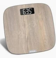 TEFAL bathroom scale Wooden Finish- Origins- maximum 160 Kilo Capacity PP1600V0
