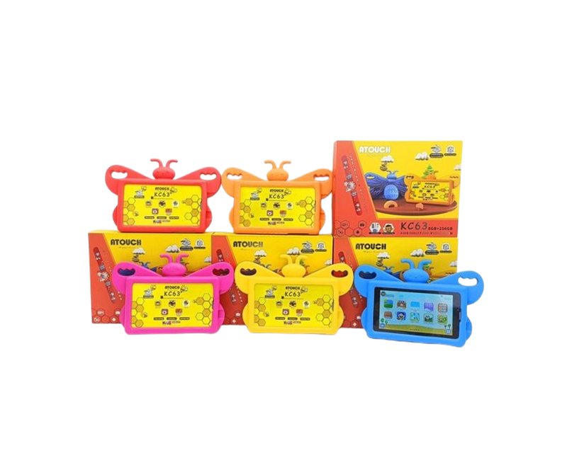 KC63 Android Educational Tablet PC - 7" - 256GB ROM - 8GB RAM - 5G SIM Enabled - 4000mAh- Multicolor Educational Tablets