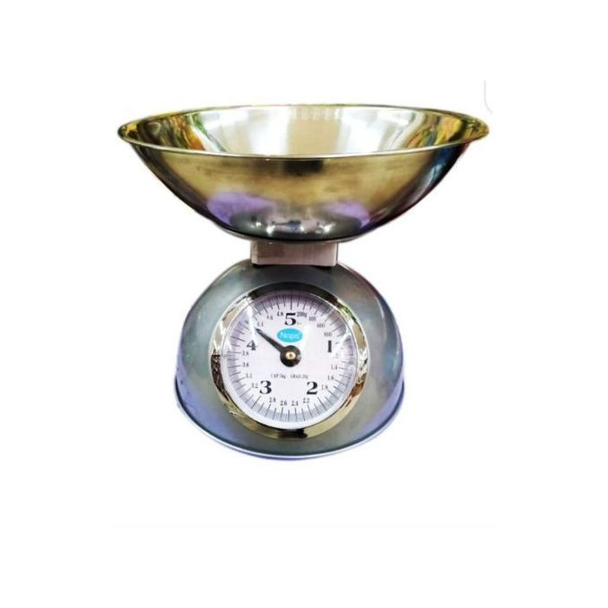 Stainless Steel  Mechanical Weighing Kitchen Scale Set - Silver