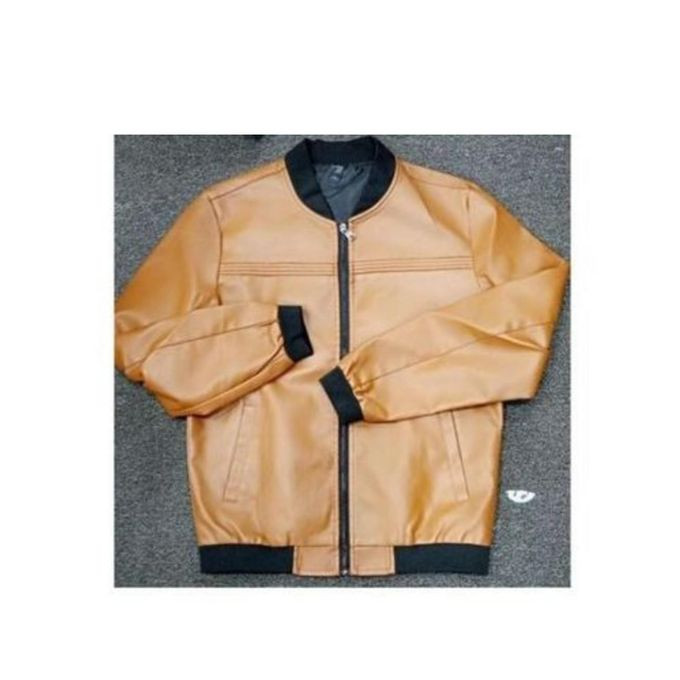 Men's Leather Jacket - Brown 1045133 - Generic