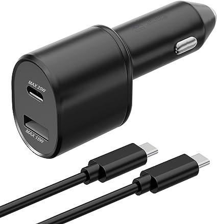 car charger super fast charging dual port (25w&15w)