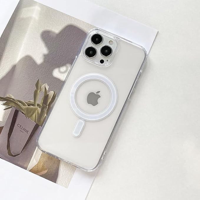 iphone 14 15 pro max Clear wireless charging phone case magnetic suction luxury cell phone case for iphone 12 13 14 15