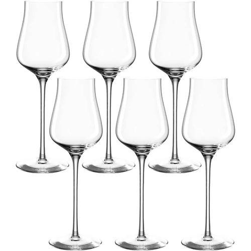 6 Wine Glasses with a Long Stem - Clear