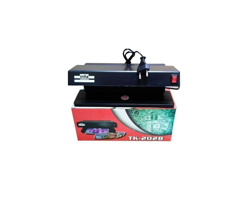 Electronic Fake Currency Detector Counterfeit Money Detector - Black