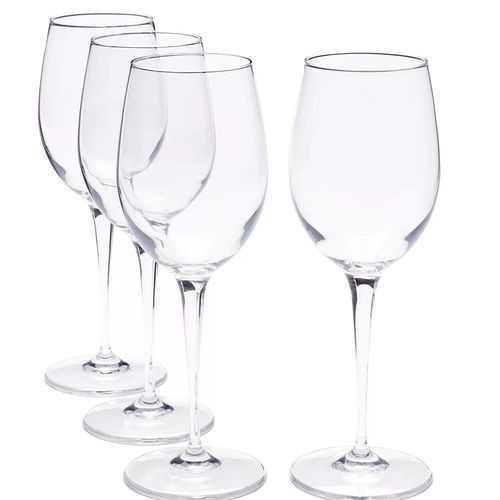 4 Pieces Set Of Clear Wine Glasses