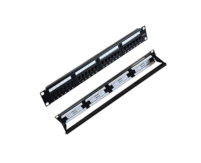 AICO PATCH PANEL 24 PORT-Black