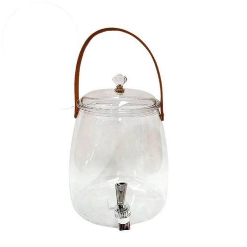 Acrylic Beverage Juice Water Dispenser With Tap-Transparent