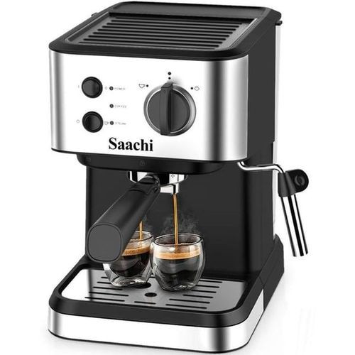 20 Bar High Pressure Extraction Coffee Machine For Making Espresso Coffee Latte With 1.5 Liters Detachable Water Tank And Aluminium Boiler - Multicolor