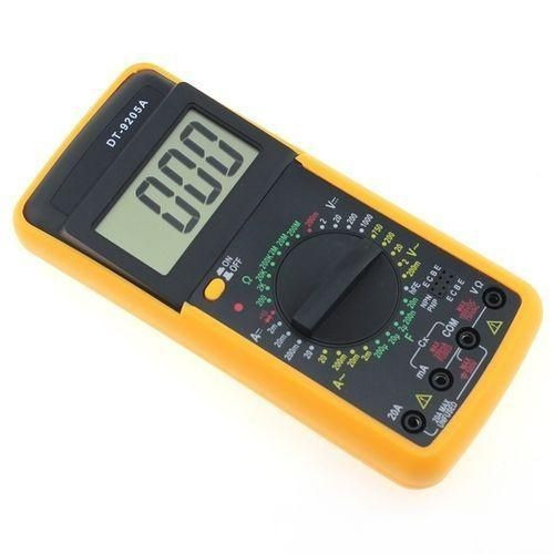 AC/DC Voltmeter Ammeter Voltage Multi Tester - Black, Yellow