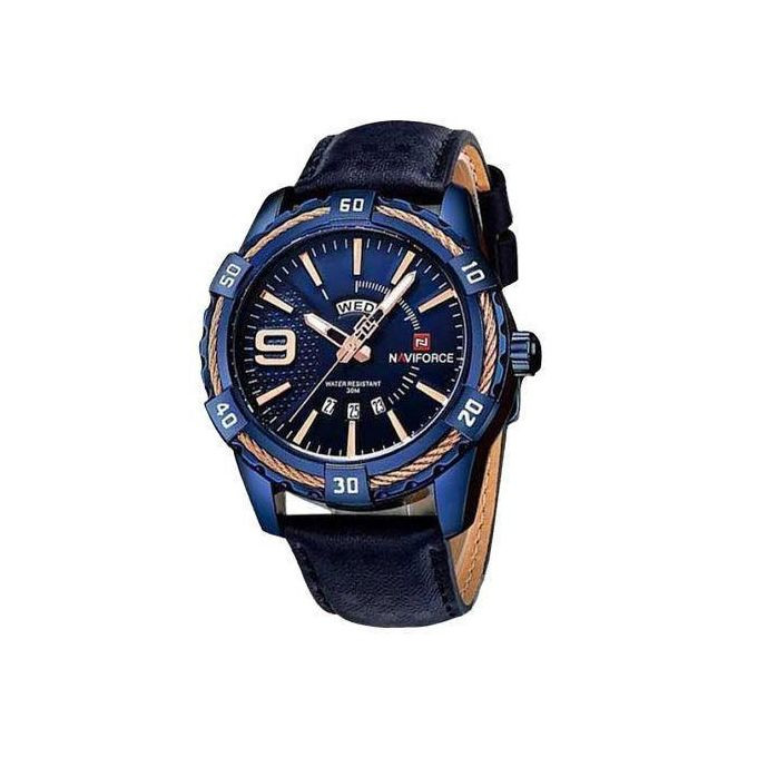 Luxury Analog And Dated Waterproof Mens Watch - Blue