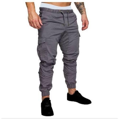 Men's Khaki Track Pants - Grey