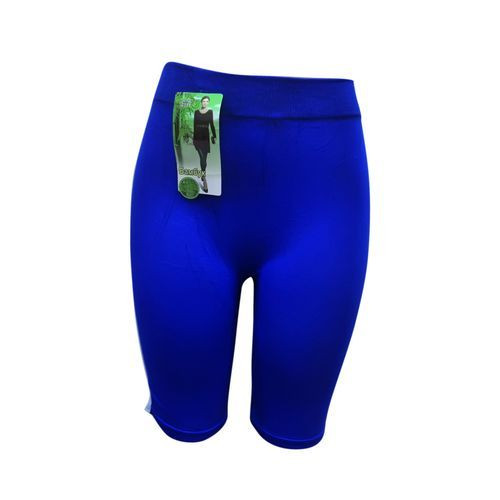 Women's Double Stripped Biker Tights - Blue