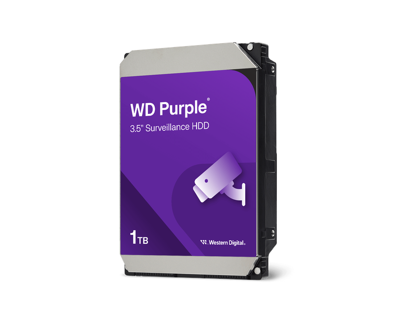 Western Digital Hard Disk WD 1TB Purple Surveillance - Silver