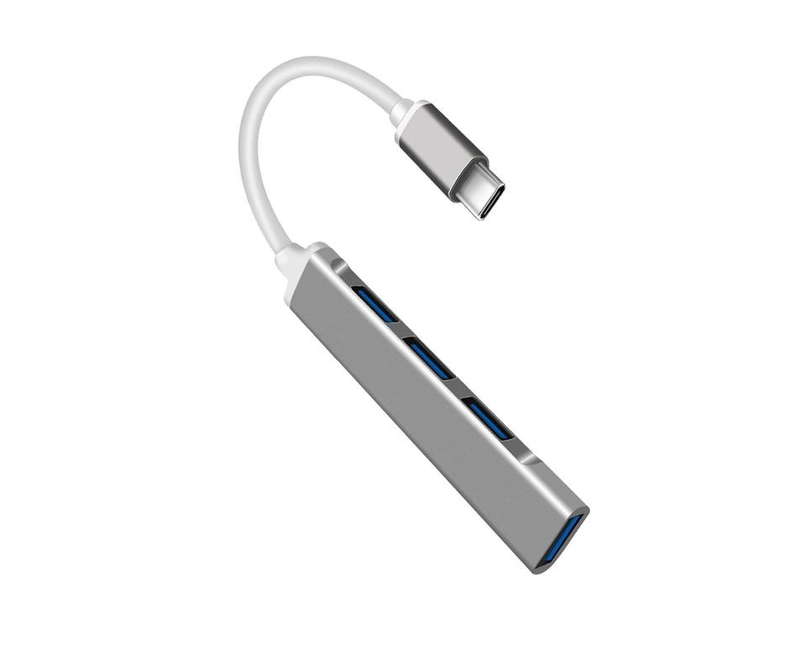 USB C To 3 0 Adapter 4 Port USB 3.0 Hub -Grey
