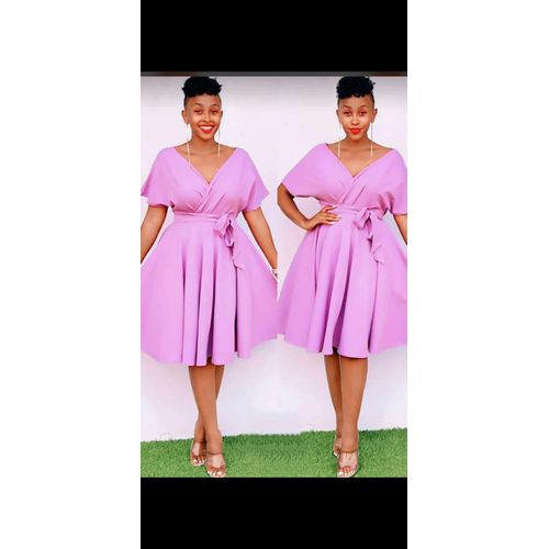 Ladies Classy Dress - Pink